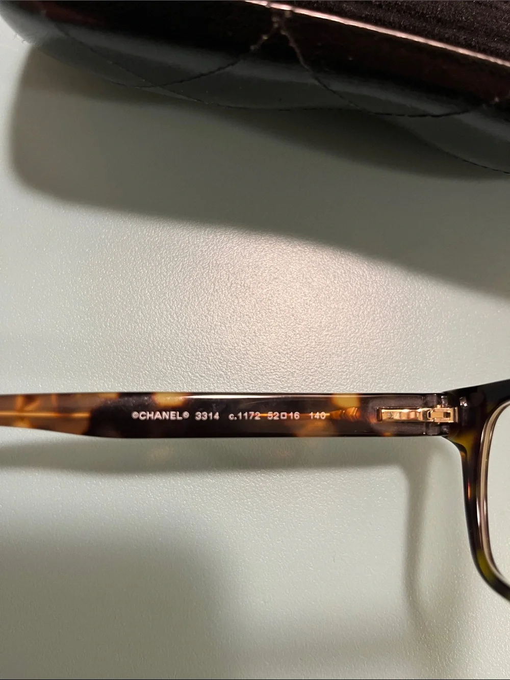 Chanel Made in Italy 3314 Eyeglasses color:1172 Havana/tortoise- great condition